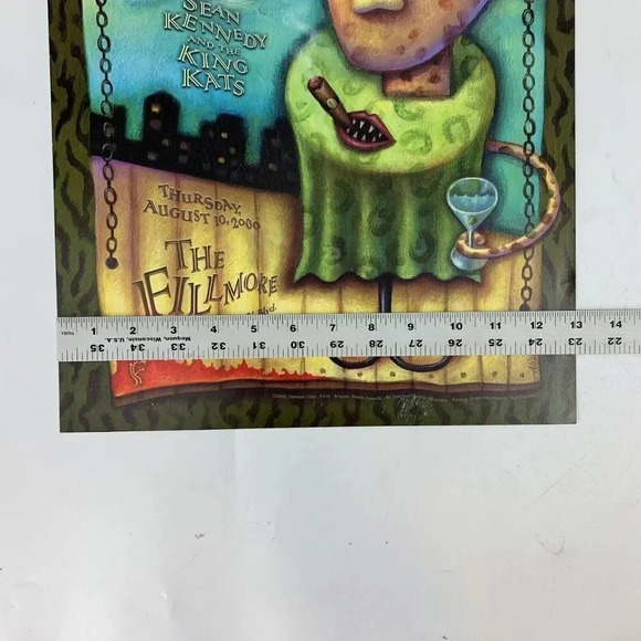 Brian Setzer Orchestra King Kats Fillmore San Francisco 2000 Concert Flyer 13x19 - Picture 12 of 13